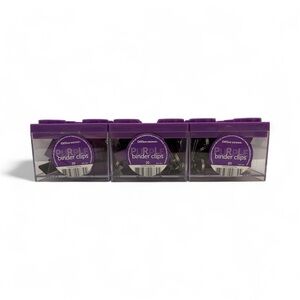 Office Depot Purple Binder Clips, 60ct